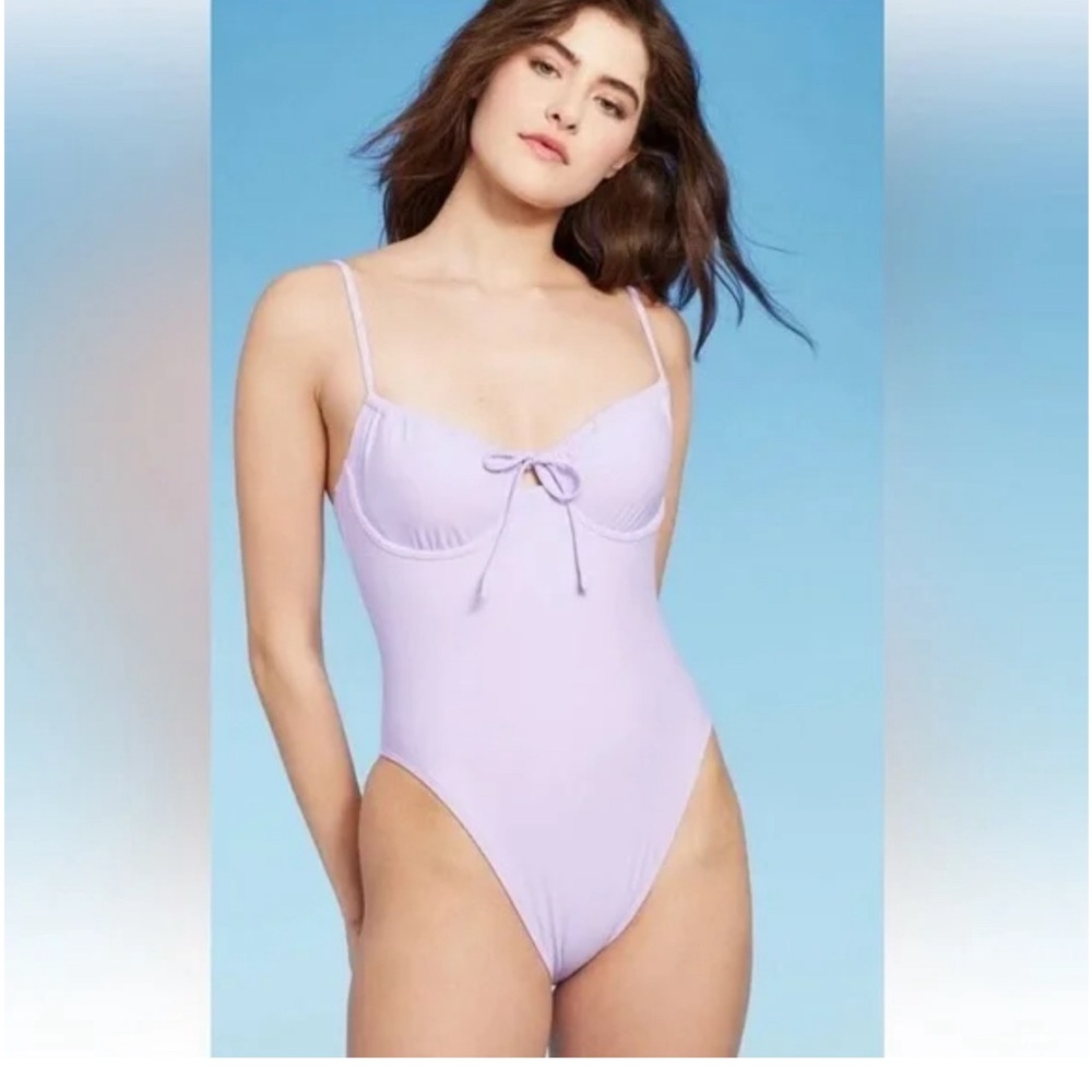 NWT lavender cheeky swimsuit